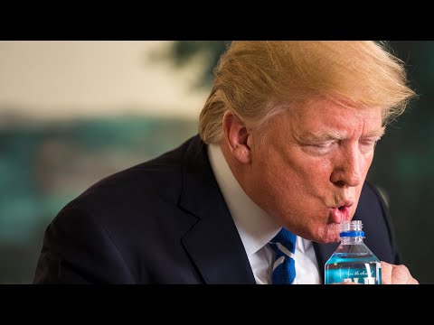 Drinking problem: Trump has awkward water moment