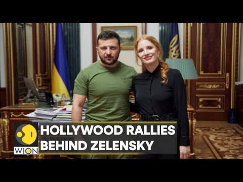 Hollywood actress Jessica Chastain meets Ukrainian President Volodymyr Zelensky | WION