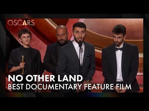 &#039;No Other Land&#039; Wins Best Documentary Feature Film | 97th Oscars Speech (2025)