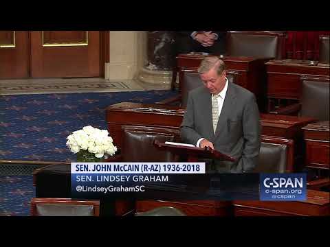 Sen. Lindsey Graham tribute to Sen. John McCain (C-SPAN)