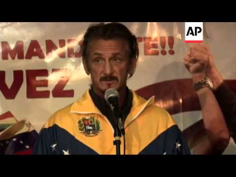 Actor Sean Penn among wellwishers for Venezuelan leader Chavez
