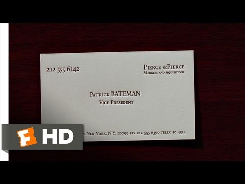 American Psycho (2/12) Movie CLIP - Business Cards (2000) HD