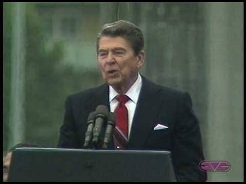 President Ronald Reagan &quot;Tear Down This Wall&quot; Speech at Berlin Wall