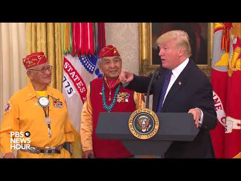 WATCH: President Trump meets World War II Navajo code talkers at White House