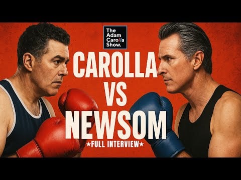 Adam Carolla vs. Gavin Newsom Full Interview - 2013