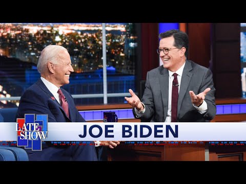 Colbert Questions Biden About Being a &quot;Gaffe Machine&quot;