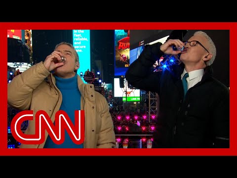 Anderson Cooper and Andy Cohen take shot in honor of Betty White