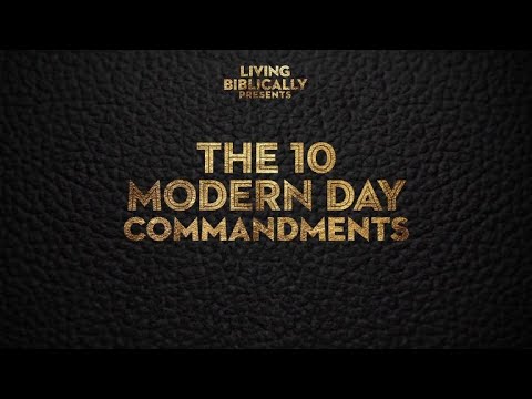 Living Biblically - The Cast Of Living Biblically Creates The 10 Modern Day Commandments
