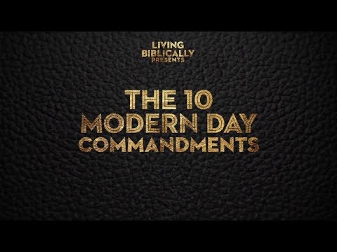 Living Biblically - The Cast Of Living Biblically Creates The 10 Modern Day Commandments