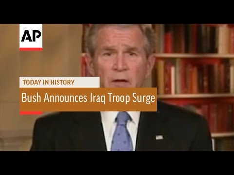 Bush Announces Iraq Troop Surge - 2007 | Today in History | 10 Jan 17