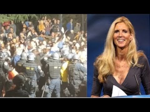 Violence Erupts At Berkeley Outside Ann Coulter Speech