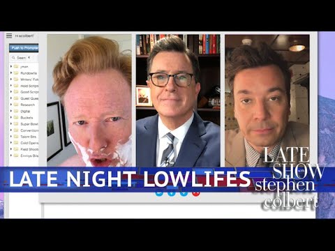 &#039;Lowlife&#039; Colbert Video Chats With &#039;Lost Soul&#039; Fallon &amp; Conan O&#039;Brien