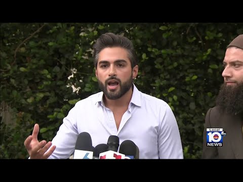 Dentist shown on video taking down Israel hostage posters tell his side of the story