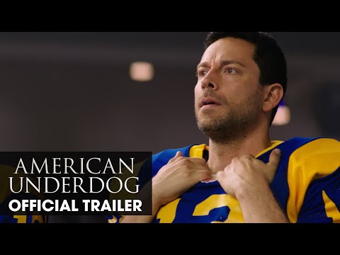 American Underdog (2021 Movie) Official Trailer - Zachary Levi, Anna Paquin, and Dennis Quaid