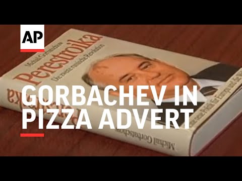 Russia - Gorbachev in pizza advert