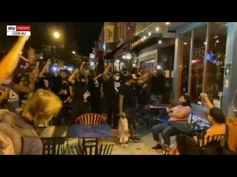 Black Lives Matter protesters confront white diners outside DC cafe