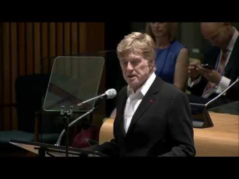 Robert Redford, Actor and longtime conservationist at the High-level event on Climate Change