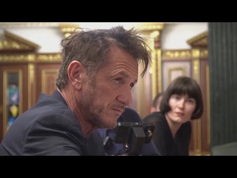 Actor Sean Penn meets Ukrainian President Volodymyr Zelensky in Kyiv