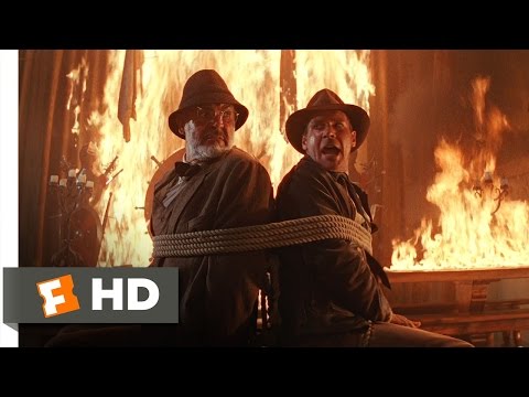 Indiana Jones and the Last Crusade (3/10) Movie CLIP - Fiery Escape (1989) HD