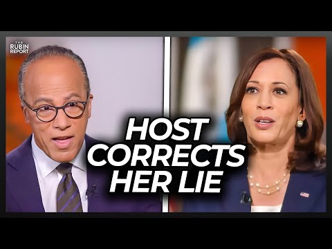 Watch Kamala Harris Get Angry as NBC Host Calmly Corrects Her Lie