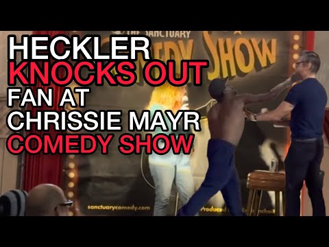 Drunk Heckler KNOCKS OUT Fan at Chrissie Mayr Stand Up Comedy Show in Los Angeles, California