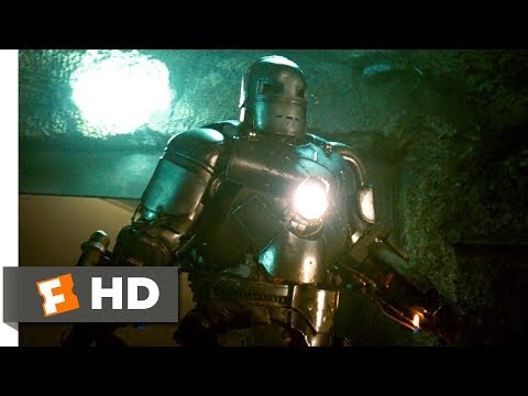 Iron Man (2008) - Cave Battle Scene (3/9) | Movieclips