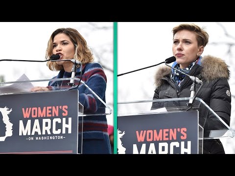 Women&#039;s March 2017: Madonna Scarlett Johansson &amp; America Ferrera Share Powerful Speeches