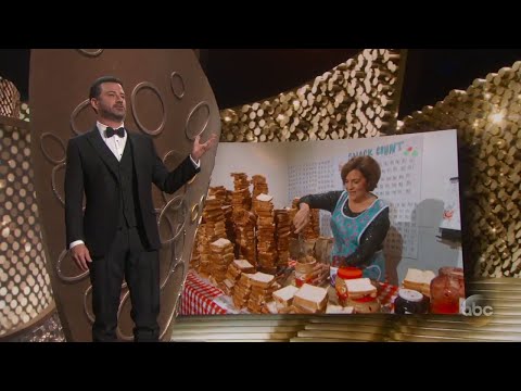 Jimmy Kimmel&#039;s Mom Makes PB&amp;J for Emmys Audience