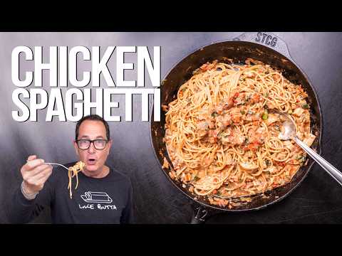 ONE PAN CHICKEN SPAGHETTI (BUT DOES IT COMPARE TO THE ORIGINAL??) | SAM THE COOKING GUY