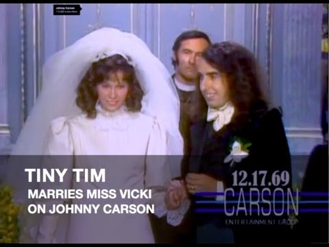 Tiny Tim&#039;s Wedding to Miss Vicki on Johnny Carson&#039;s Tonight Show