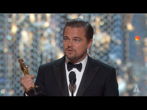 Leonardo DiCaprio winning Best Actor | 88th Oscars (2016)