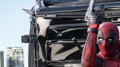 Deadpool (Ryan Reynolds) is armed and ready for battle (and his next quip).