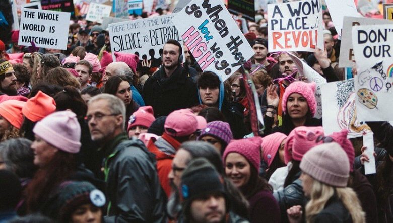 womens march hbo confederate protest