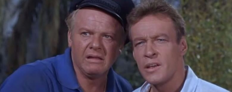 Alan Hale Jr., Russell Johnson in Gilligans island