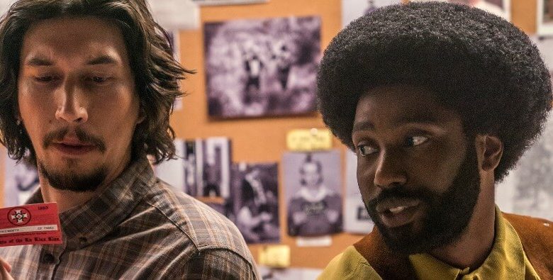 blackkklansman review Adam Driver John David Washington