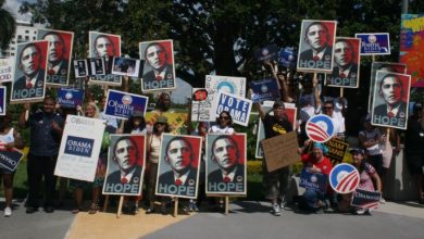 celebrities pledge loyalty to obama