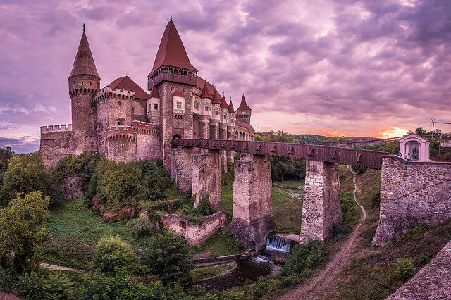 A castle on top of Corvin Castle