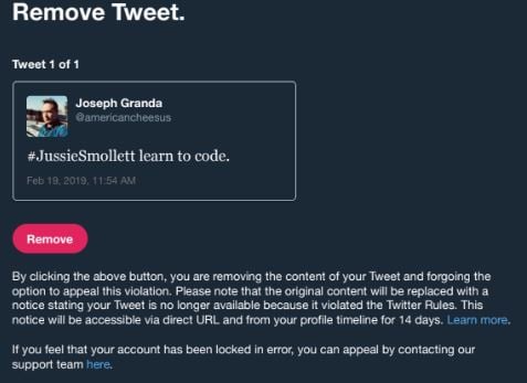 Jussie Smollett Learn to Code Tweet