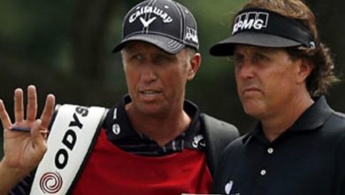 Caddies for Phil Mickelson