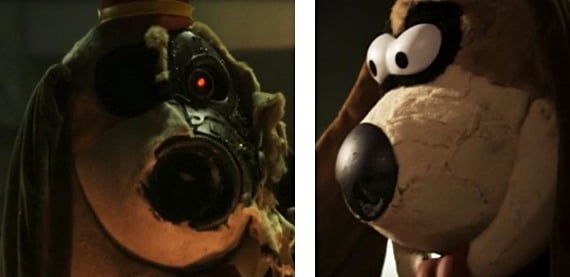 Drooper and Fleegle from Banana Splits horror film