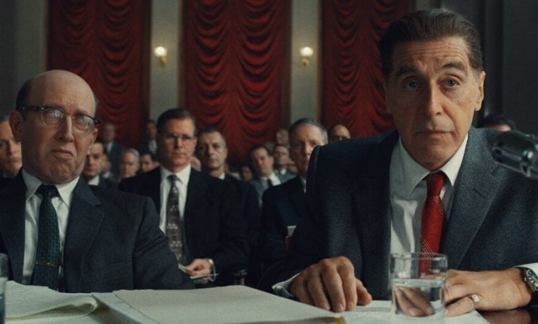 irishman review Al Pacino Jimmy Hoffa