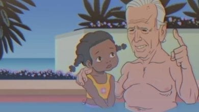 joe biden leg hair animated clip