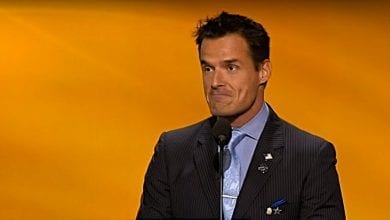 Antonio Sabato Jr. wearing a suit and tie