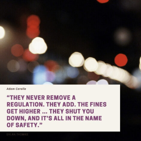 adam carolla on regulations