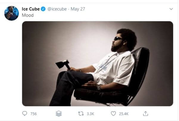 ice cube ax tweet