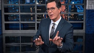 stephen colbert mocks lockdown protestors