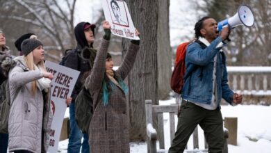 The chair review hitler protests