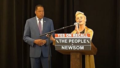 larry elder rose mcgowan press conference media bias