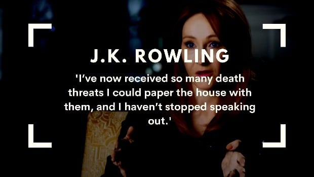 JK Rowling death threats quote