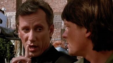 hard way review James woods Michael J. Fox